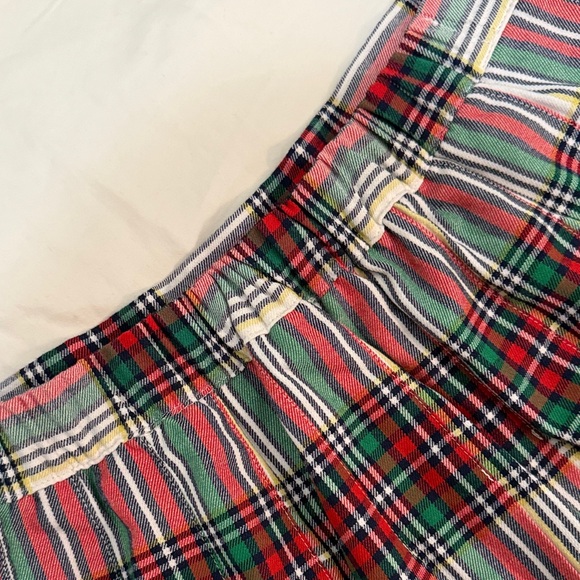 Aerie Pleated Mini Skirt in Red and Green - Picture 7 of 12